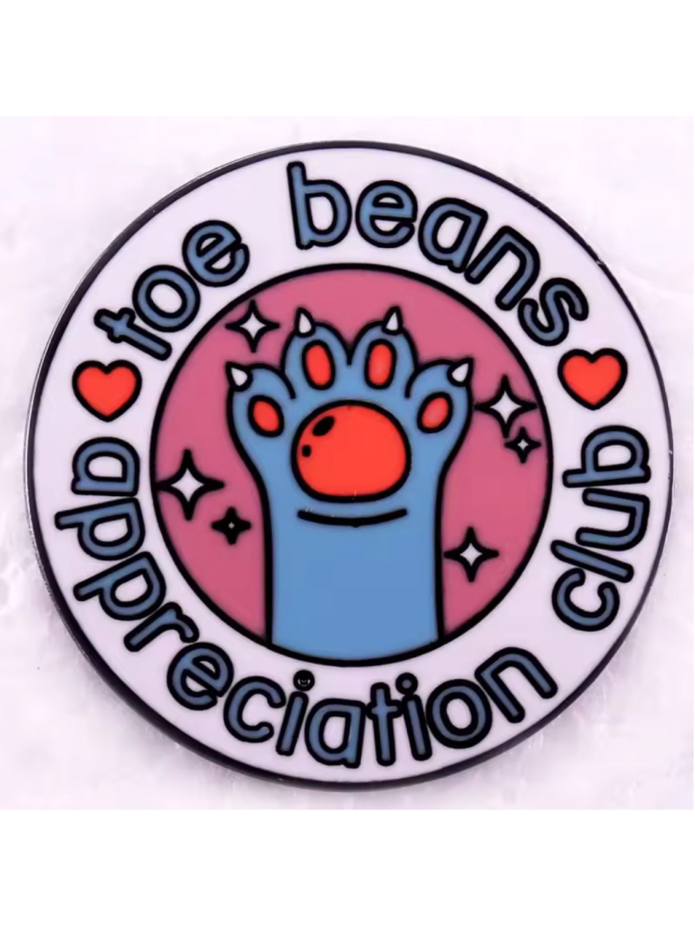 ‘Toe Beans Appreciation Club’ Cat Enamel Pin